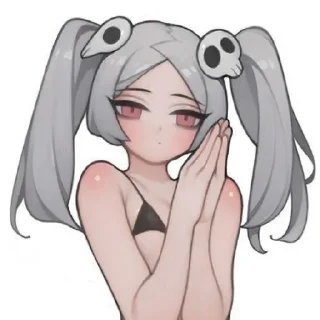 ☠️ emoji Мари от Skullgirls channel ! Telegram sticker 15 of 26