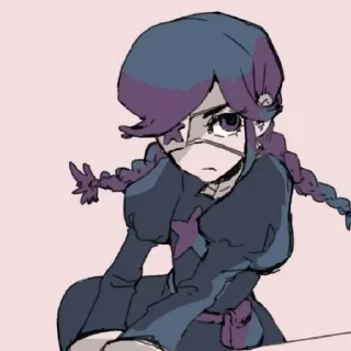 🤥 emoji Энни от Skullgirls channel ! Telegram sticker 8 of 25