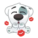 💋 emoji (˵◝ ⩊  ◜˵マ  @russianst4ndup Telegram sticker 10 of 97