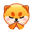 🙏 emoji Shiba Inu Emoji @xkysluv Telegram sticker 11 of 32