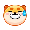 😅 emoji Shiba Inu Emoji @xkysluv Telegram sticker 9 of 32