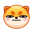 😑 emoji Shiba Inu Emoji @xkysluv Telegram sticker 21 of 32