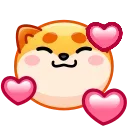 🥰 emoji Shiba Inu Emoji @xkysluv Telegram sticker 19 of 32