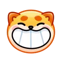 😁 emoji Shiba Inu Emoji @xkysluv Telegram sticker 8 of 32