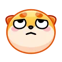 🙄 emoji Shiba Inu Emoji @xkysluv Telegram sticker 16 of 32