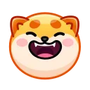 😂 emoji Shiba Inu Emoji @xkysluv Telegram sticker 1 of 32