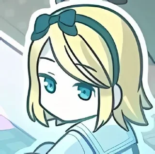 Sticker from Кагамине Рин @Anim_StikersUWU