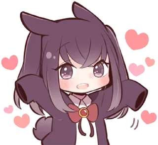 Sticker from Black Sweetie Bunny @anime_stickerr