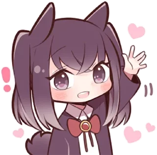 Sticker from Black Sweetie Bunny @anime_stickerr