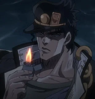 🚬 emoji Jotaro Kujo (3 part) Telegram sticker 18 of 26