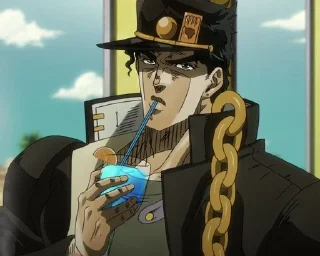🍹 emoji Jotaro Kujo (3 part) Telegram sticker 19 of 26