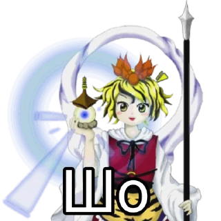Sticker from Touhou reference