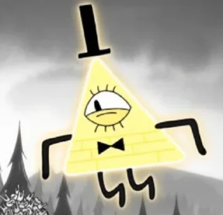 Sticker from Bill Cipher