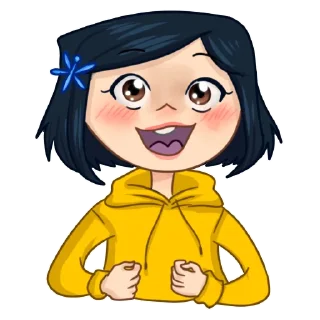 😄 emoji Coraline Telegram sticker 10 of 12