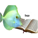 Sticker from fish