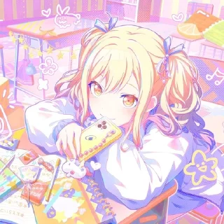 Sticker from 🍮 Saki ! 🎀 @komiku_w ☆