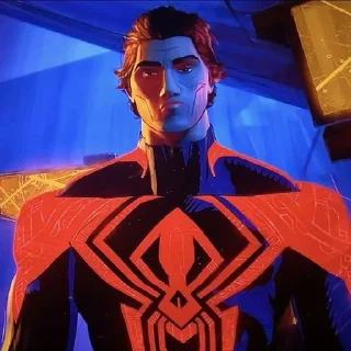 😎 emoji 🔴Spider-man 2099🔴: @Earth928B Telegram sticker 2 of 100