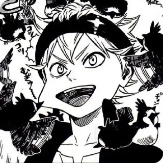 Sticker from black clover