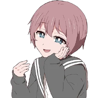 😁 emoji Молчаливая-тян @Nyasticks Telegram sticker 22 of 41