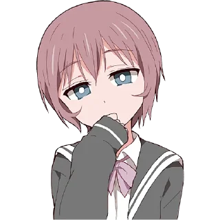 🤔 emoji Молчаливая-тян @Nyasticks Telegram sticker 21 of 41