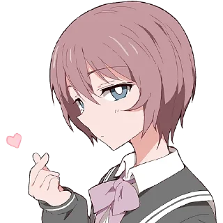 ❤️ emoji Молчаливая-тян @Nyasticks Telegram sticker 1 of 41