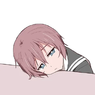 😐 emoji Молчаливая-тян @Nyasticks Telegram sticker 13 of 41
