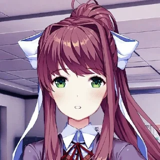Sticker from doki doki literature club 1