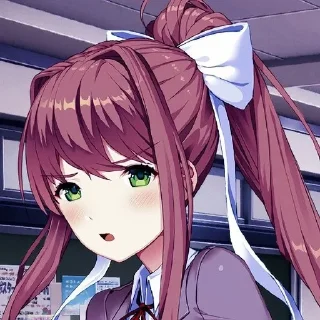 Sticker from doki doki literature club 1