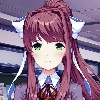 Sticker from doki doki literature club 1