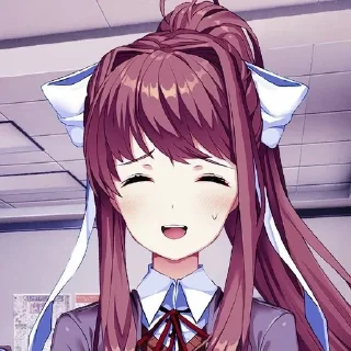 Sticker from doki doki literature club 1