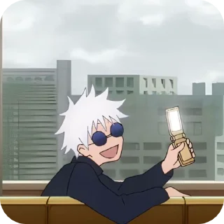 Sticker from годжо -> @animebotsa