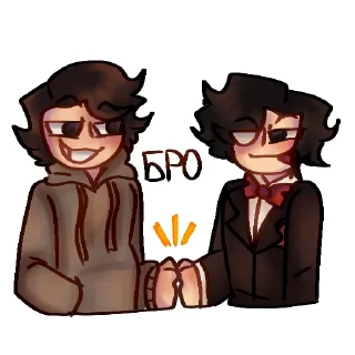 🤝 emoji Мандела мужики @lovelyevepeach Telegram sticker 15 of 32
