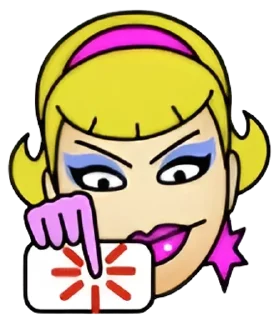 🌟 emoji Гламур. Дурак онлайн Telegram sticker 17 of 25