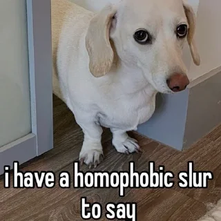 🐶 emoji homophobic animals Telegram sticker 3 of 27