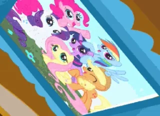 Sticker from Mane Six 💜💙💛🤍🩷🧡