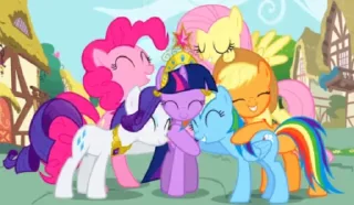 Sticker from Mane Six 💜💙💛🤍🩷🧡