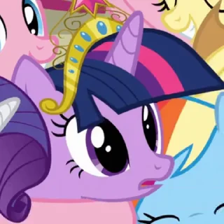 Sticker from Mane Six 💜💙💛🤍🩷🧡