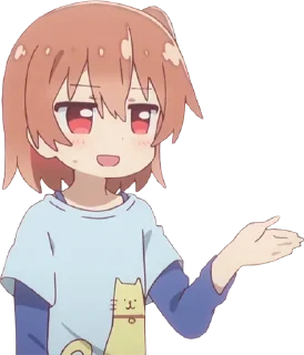 ❤️ emoji Watashi ni Tenshi @anime_stickerr Telegram sticker 3 of 23