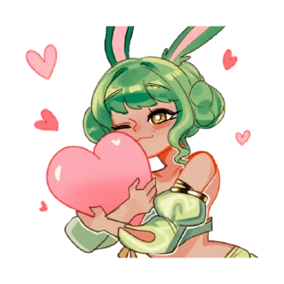 ❤️ emoji Банни - @tg_sticks Telegram sticker 15 of 18