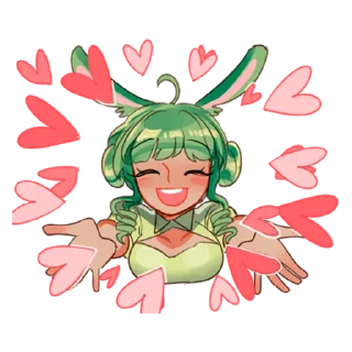 ❤️ emoji Банни - @tg_sticks Telegram sticker 16 of 18