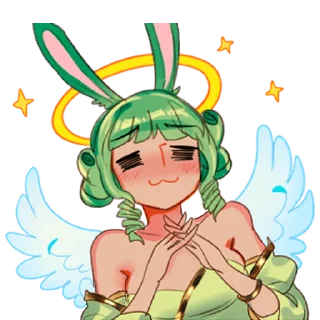 😇 emoji Банни - @tg_sticks Telegram sticker 9 of 18