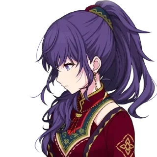 🟣 emoji Мафую Асахина by @tlumeow Telegram sticker 4 of 108