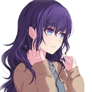 🟣 emoji Мафую Асахина by @tlumeow Telegram sticker 9 of 108