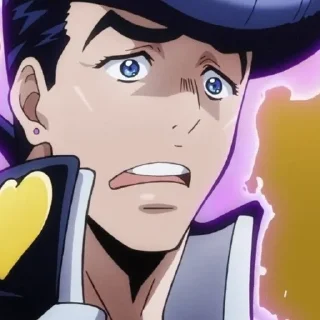 😞 emoji Josuke Higashikata @mefftross Telegram sticker 8 of 23