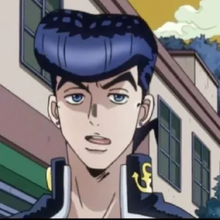🤨 emoji Josuke Higashikata @mefftross Telegram sticker 17 of 23