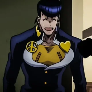 😅 emoji Josuke Higashikata @mefftross Telegram sticker 6 of 23