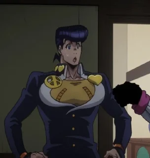 😯 emoji Josuke Higashikata @mefftross Telegram sticker 7 of 23