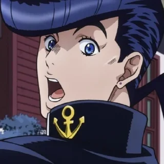 😌 emoji Josuke Higashikata @mefftross Telegram sticker 5 of 23
