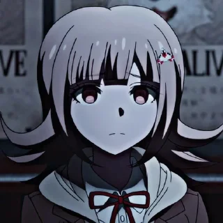 📞 emoji 𝙲𝚑𝚒𝚊𝚔𝚒 @danganronpa_yuttd . Telegram sticker 18 of 48