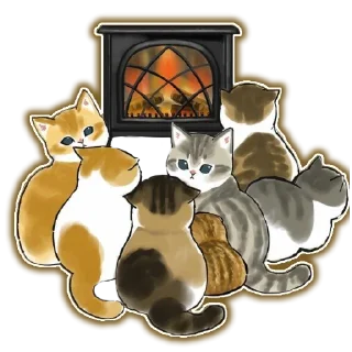 🍔 emoji Новый Год и Котики Telegram sticker 22 of 22